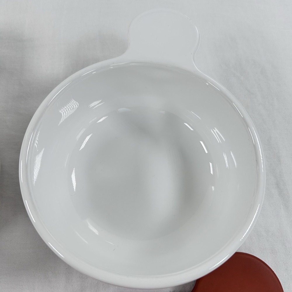 Corning Ware Grab It Bowls P-150-B 15 Oz With Refrigerator Lids Set Of 2 White - Picture 3 of 9